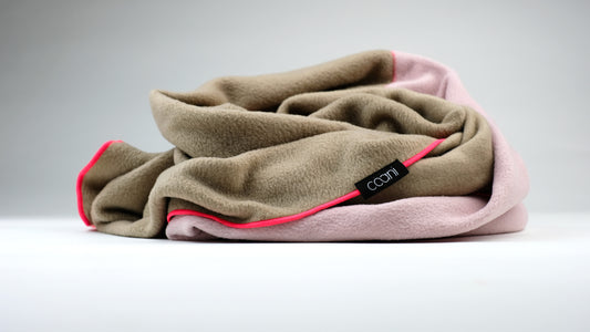Fleeceschal 'Mari' (Beige/Rosé)