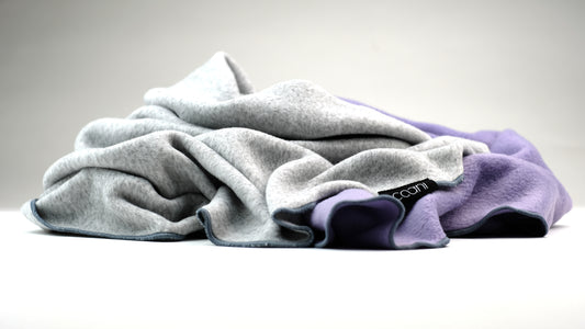 Fleeceschal 'Mari' (Hellgrau/Flieder)