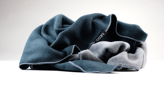 Fleeceschal 'Mari' (Navy/Graumelange)