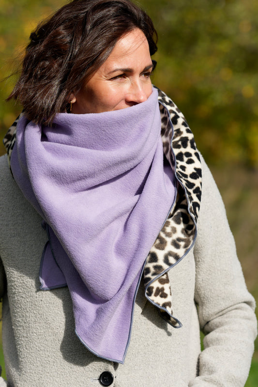 Fleeceschal 'Mari' (Flieder/LEO)