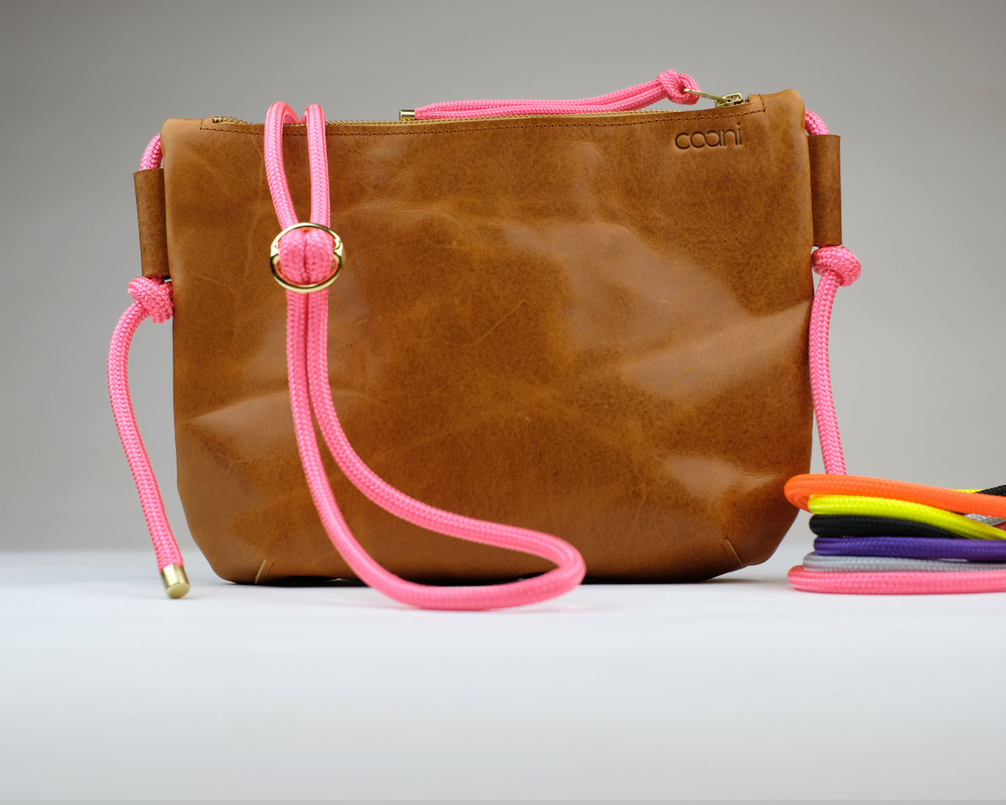 Umhängetasche 'Tami' XXL (Cognac)