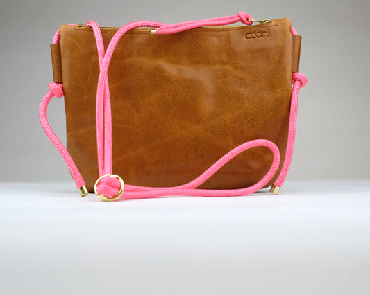 Umhängetasche 'Tami' XXL (Cognac)