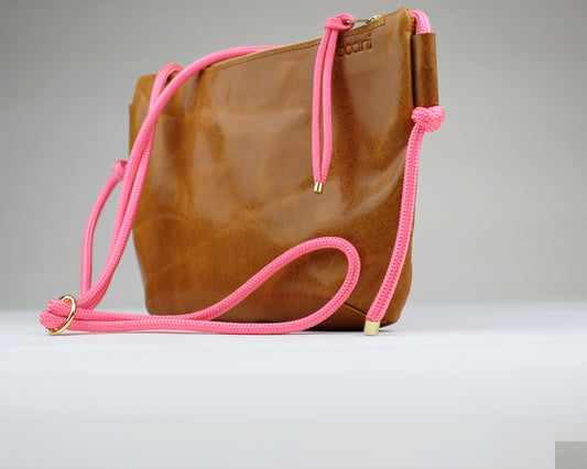 Umhängetasche 'Tami' XXL (Cognac)