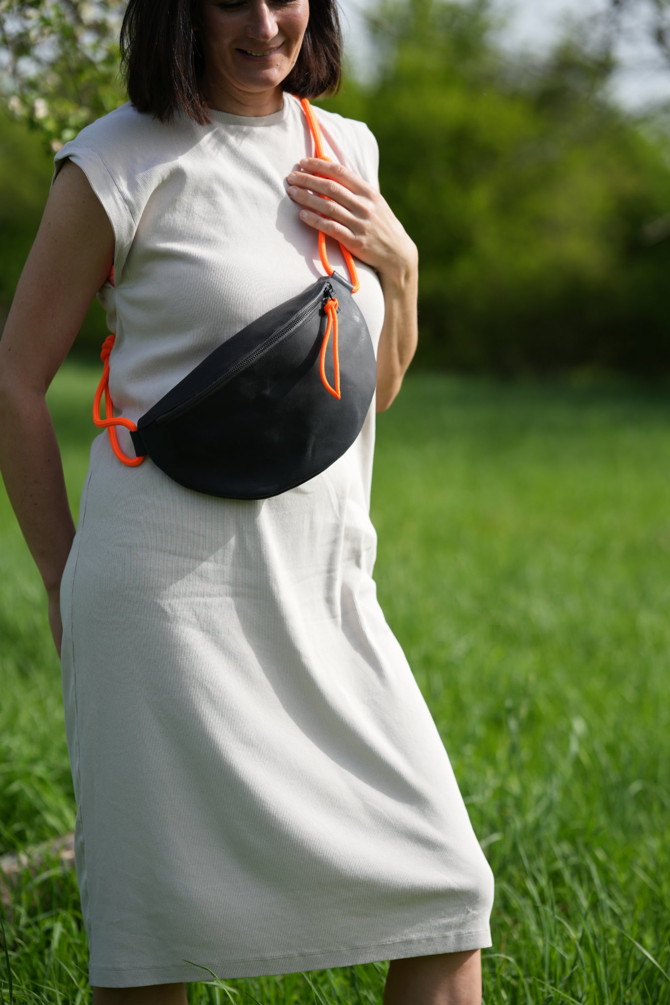 Umhängetasche 'Yuki' (Schwarz)