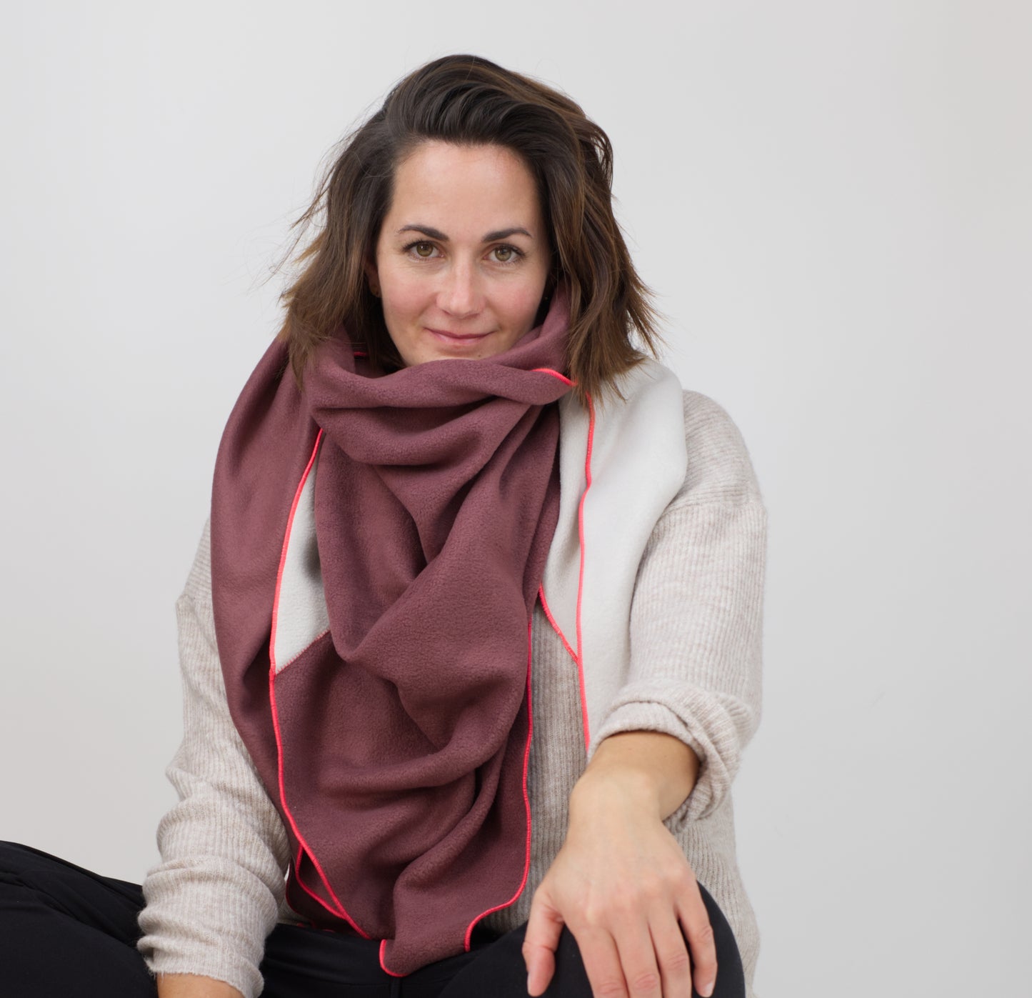 Fleeceschal 'Mari' (Heide/Sand)