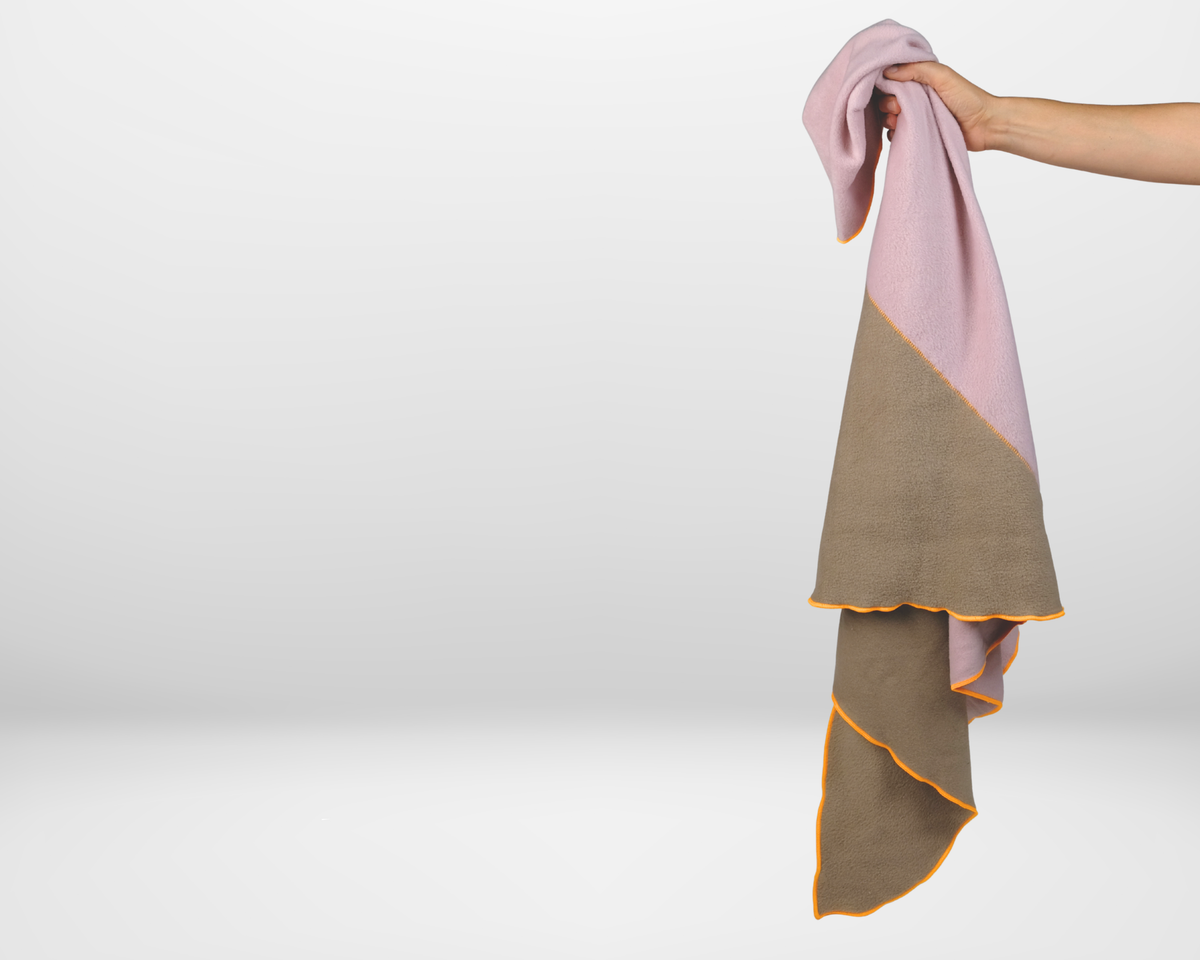 Fleeceschal 'Mari' (Rosè/Beige)