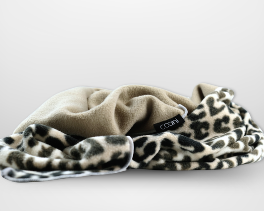Fleeceschal 'Mari' (Beige/Leo)