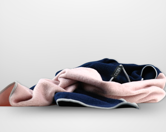 Fleeceschal 'Mari' (Navy/Rosé)