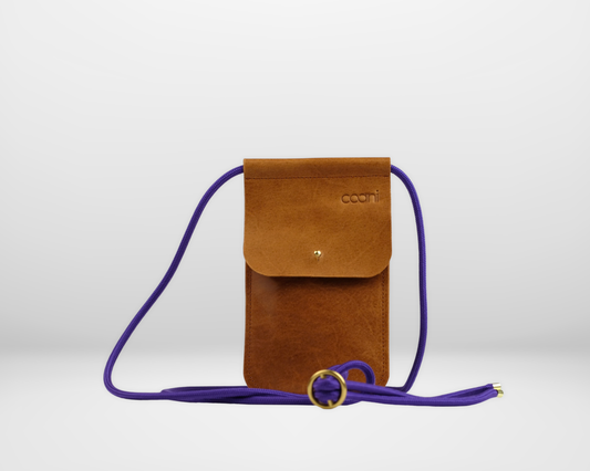 Minitasche `Loki` (Cognac)