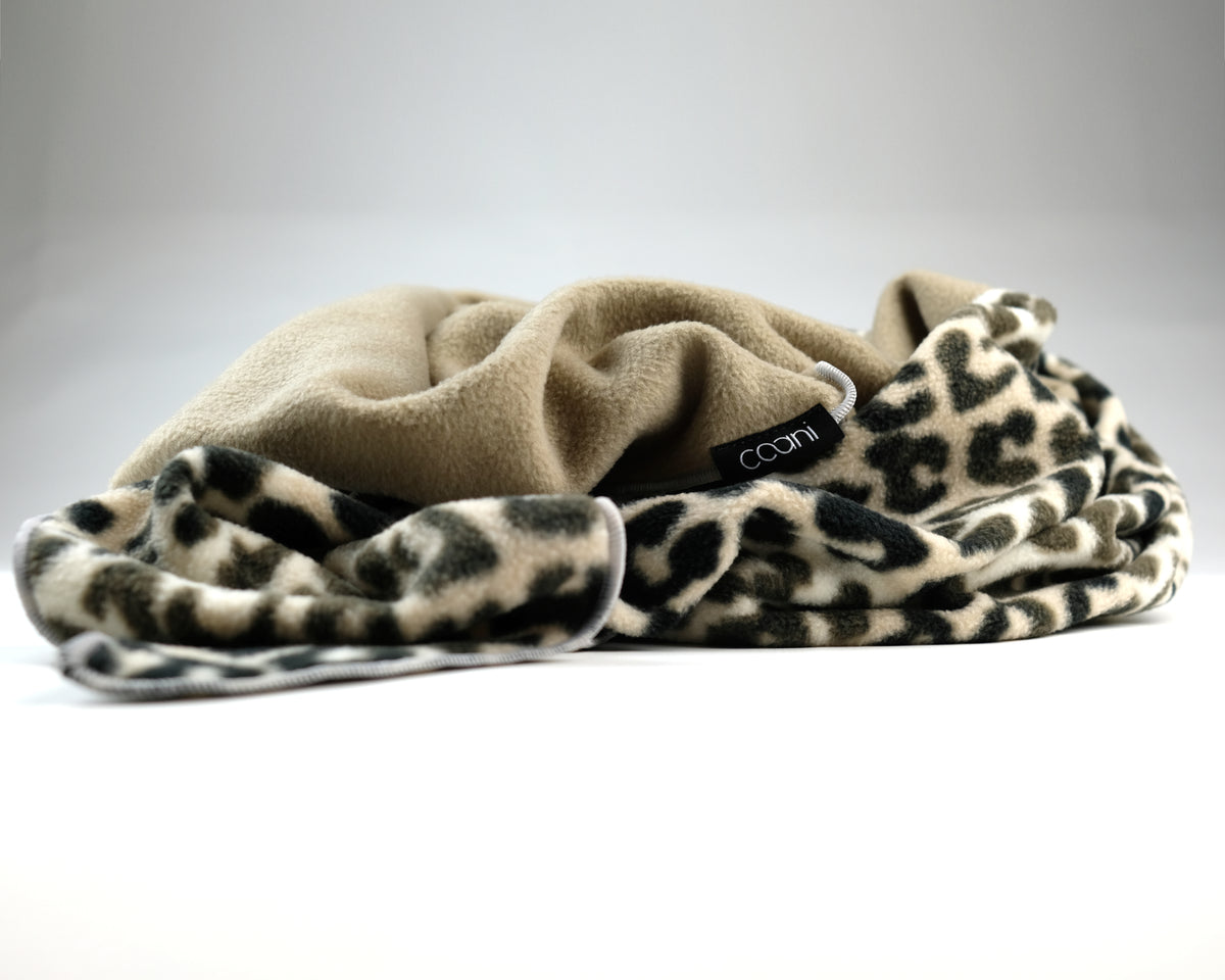 Fleeceschal 'Mari' (Beige/Leo)