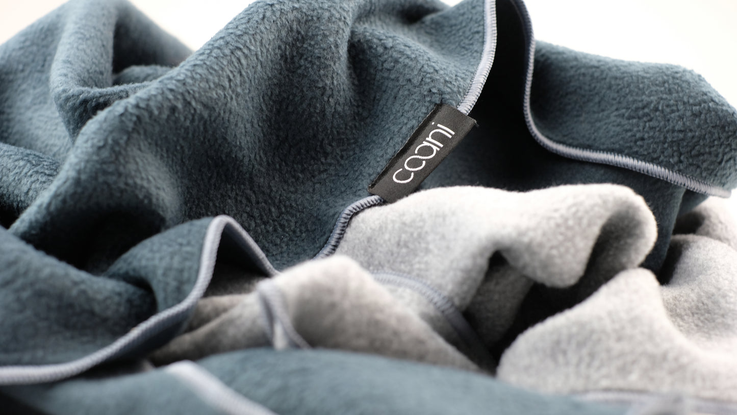 Fleeceschal 'Mari' (Navy/Graumelange)