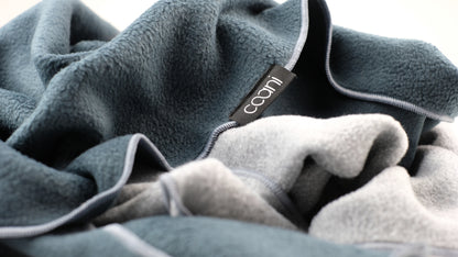 Fleeceschal 'Mari' (Navy/Graumelange)