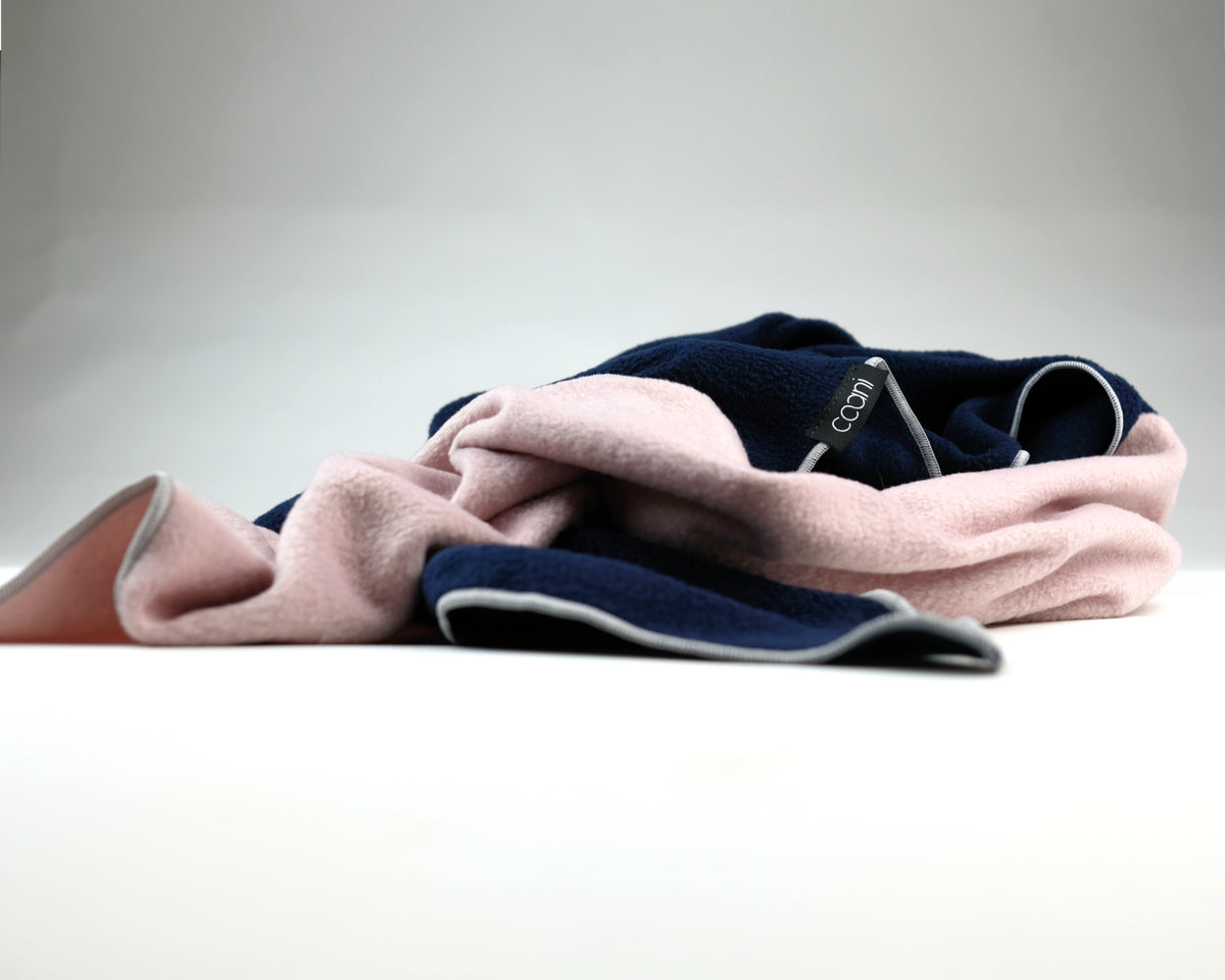 Fleeceschal 'Mari' (Navy/Rosé)