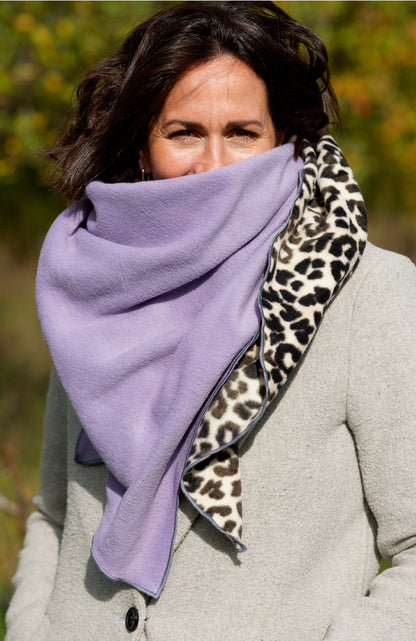 Fleeceschal 'Mari' (Flieder/LEO)